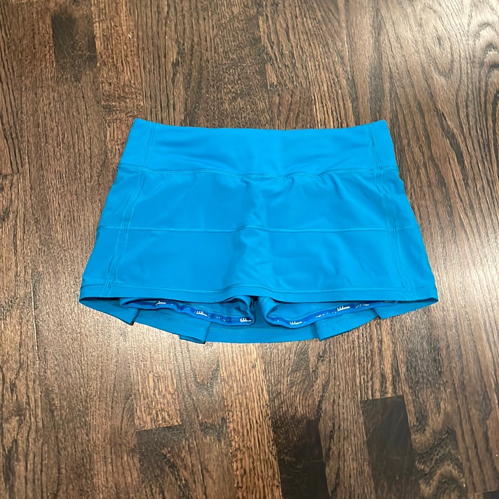 Lululemon Hawaiian Blue Pace Rival Skirt